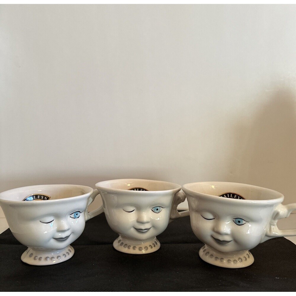Baileys Irish Cream Winking Lady Cups Helen Hunt Signed Limited Edition Set Of 3